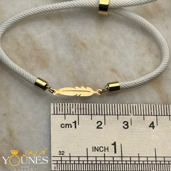 دستبند پر مینیمال طلا لیزری